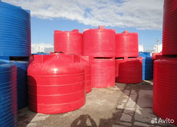 Пластиковая емкость 4500 вода, дизель