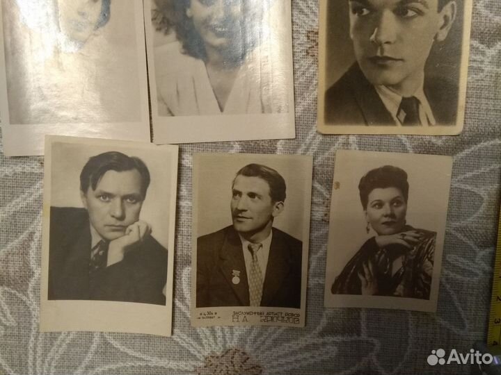 Открытки 50х киноактеры СССР Винтаж