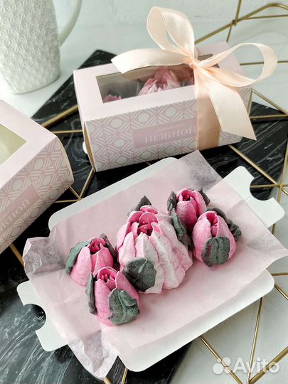 Зефирные цветы. Букеты из зефира