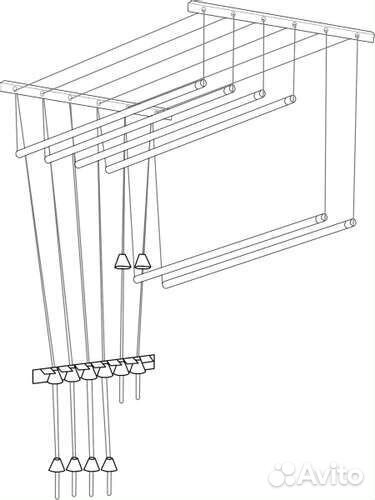 Сушилка для белья потолочная Лиана