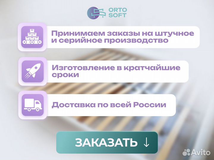 Двуспальное ортопедическое основание оптом