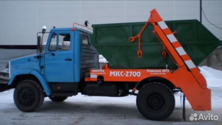 Вывоз мусора контейнером 8м3