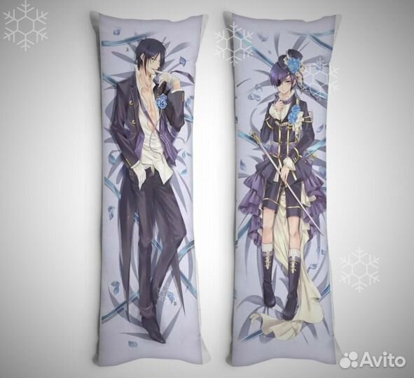 Дакимакура с принтами с 2 сторон