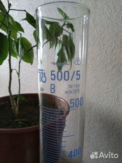Колба 500 мл (цилиндр) стекло химический