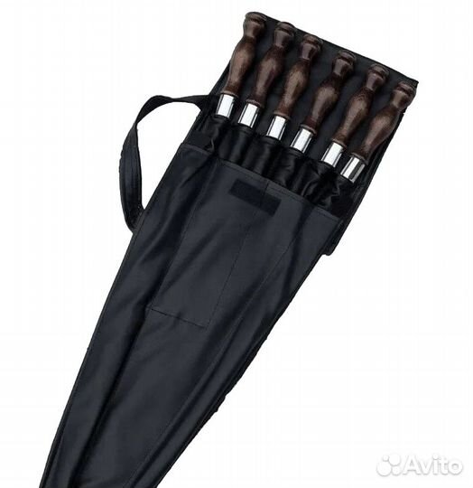 Набор шампуров 75 см 6 штук в чехле