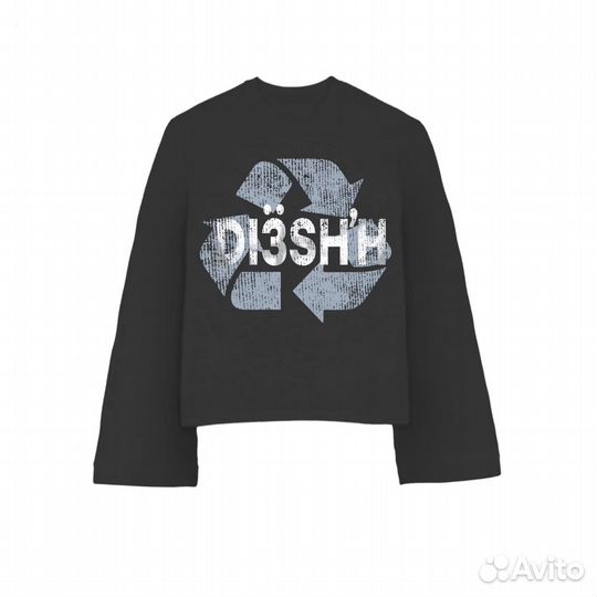 Лонгслив DI3SH'H К чёрту R3cycl3, давай D3stroy