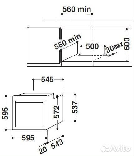 Духовой шкаф whirlpool akzm7540/nb