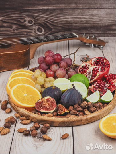 Тарелка, блюдо, менажница деревянная