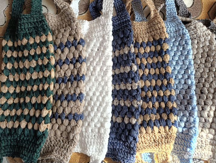 Мочалка ручной работы