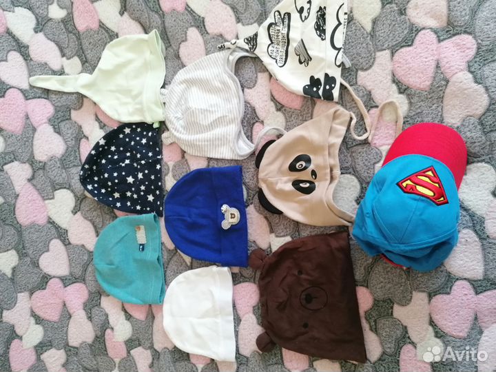 Шапки детские для мальчиков пакетом