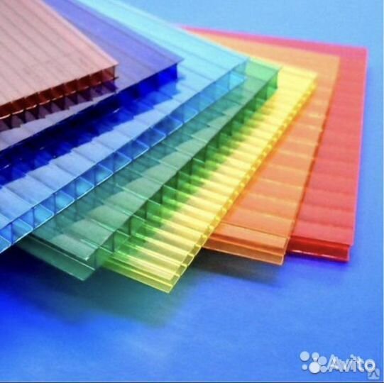 Сотовый поликарбонат цветной и прозрачный