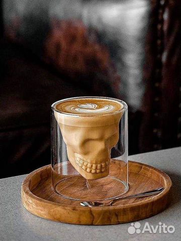 Стакан с двойными стенками «Череп»