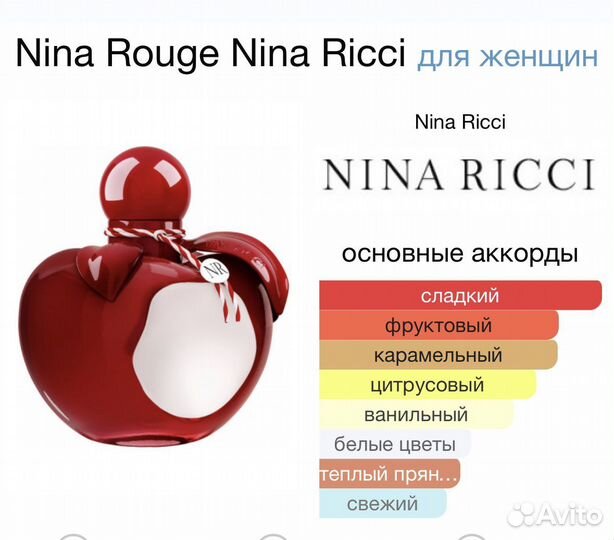 Духи женские Nina ricci Rouge