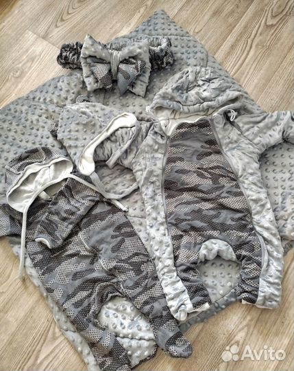 Конверт на выписку для мальчика зима