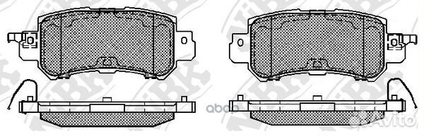 Колодки тормозные дисковые зад PN25001 NiBK