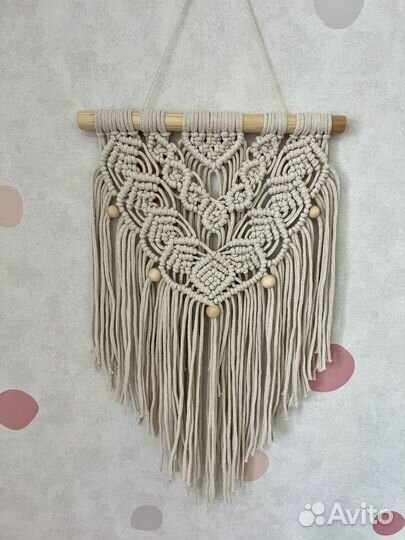 Настенное панно макраме в стиле бохо