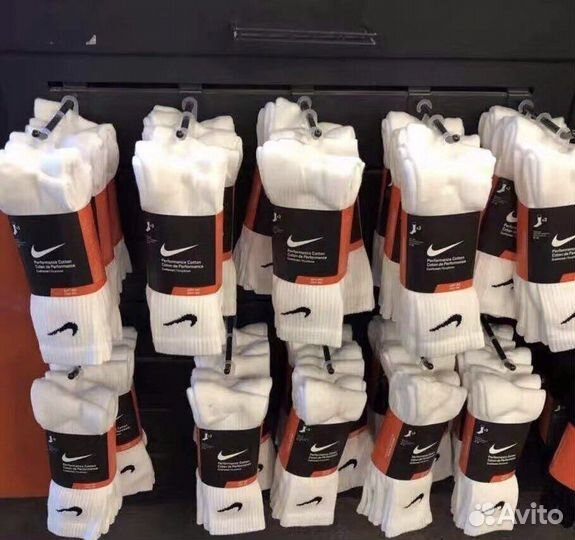 Носки Nike высокие Микс 3 в 1