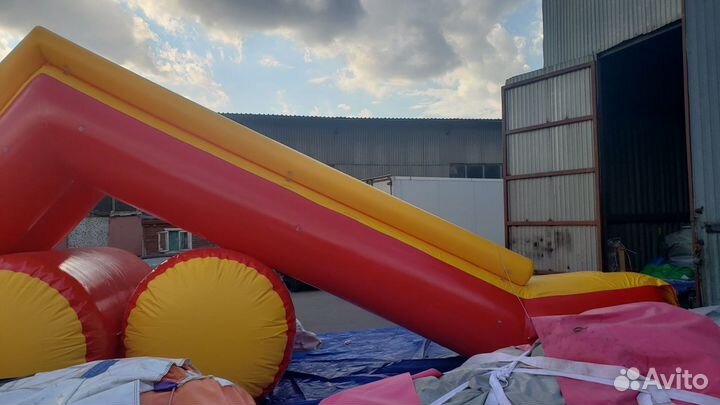 Надувная водная горка для водоемов, коммерческая