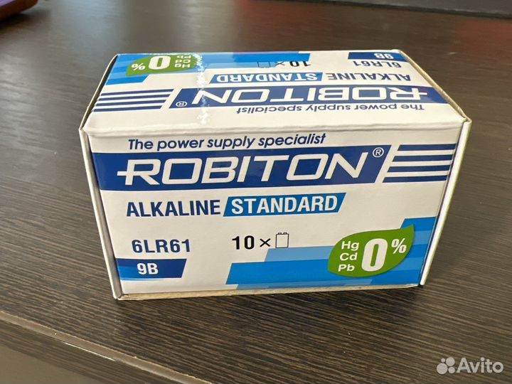 Батарейка Robiton 6LR61 9V