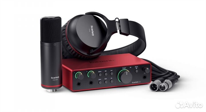 Focusrite Scarlett 2i2 Studio 4th Gen комплект