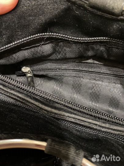 Сумочка замшевая женская черного цвета