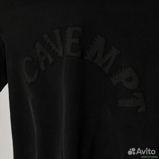 Худи Cavempt черное, оверсайз