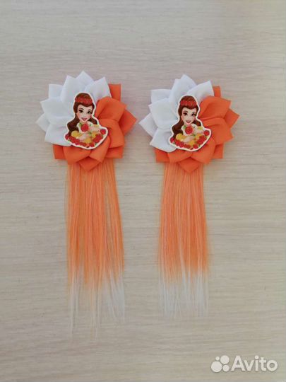 Бантики с прядями