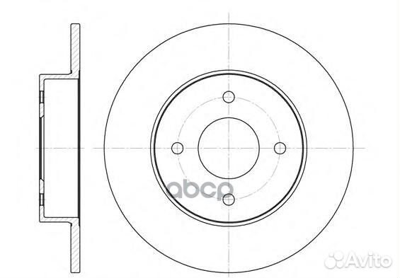 6788.00 диск тормозной задний Nissan Primera 1