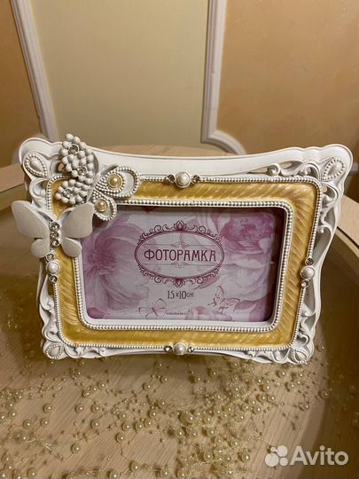 Фоторамка со стразами новая
