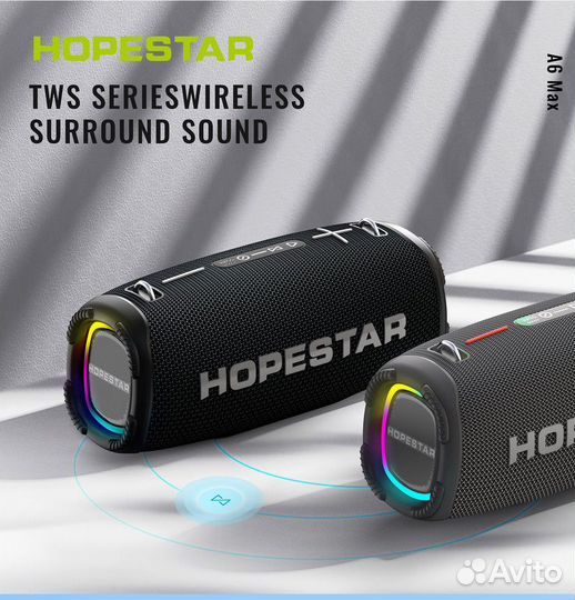 Портативная колонка Hopestar A6 Max 80W TWS black