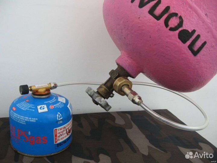 Заправка туристических газовых баллонов