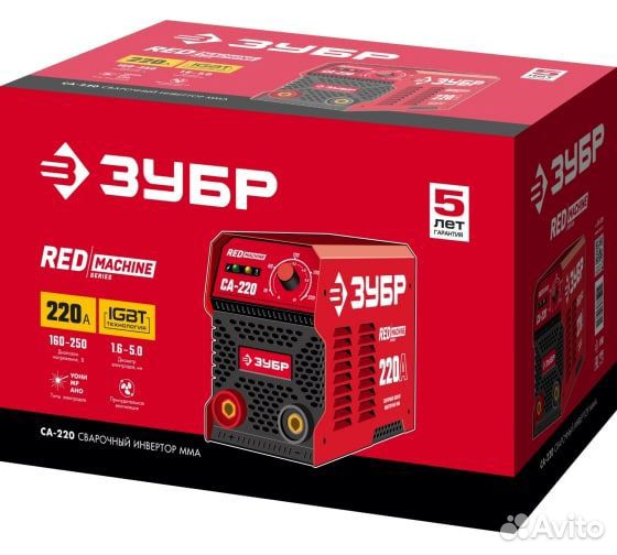 Инверторный сварочный аппарат Зубр 220 А, са-220