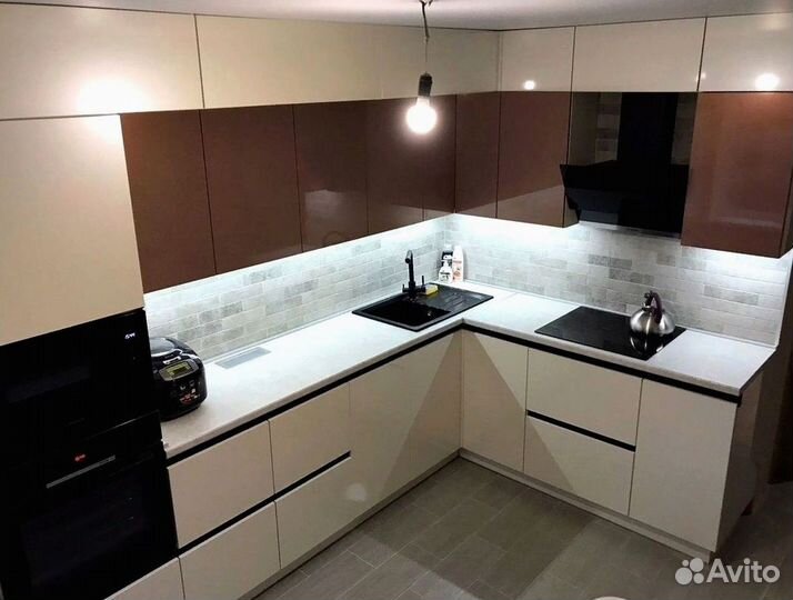 Современная кухня на заказ мдф фасады