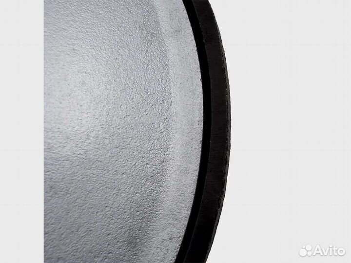 Казан чугунный 8 литров, круглое дно