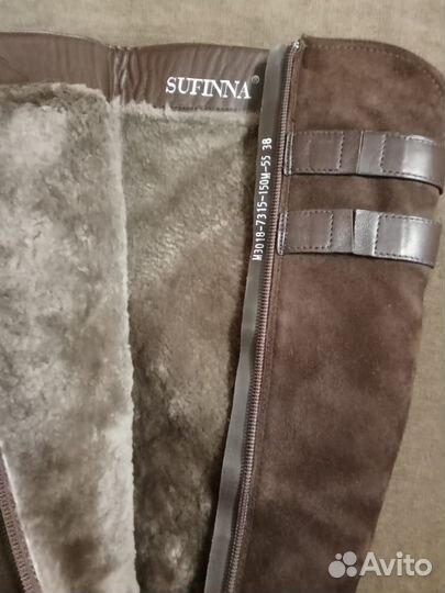 Зимние женские сапоги 38 натуральная замша