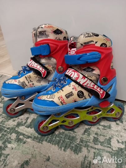 Ролики детские 30-32 Hot Wheels