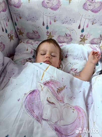 Бортики в кроватку детское постельное белье