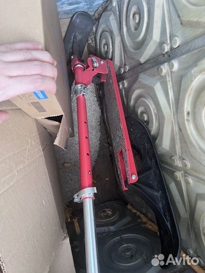 Самокат с лыжами