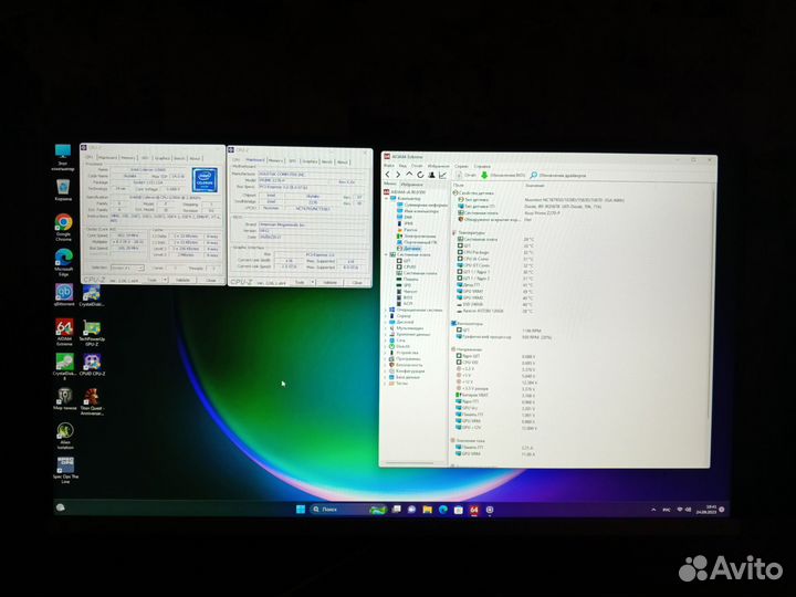 Материнская плата с процессором