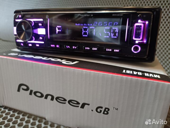 Магнитола pioneer mvh-941bt полупроцессорная новая