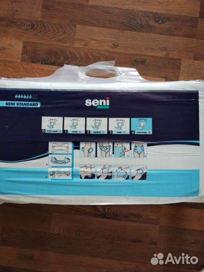 Памперсы для взрослых seni xl 4