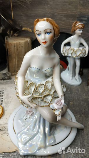Антиквариат из Европы. Статуэтка Балерина