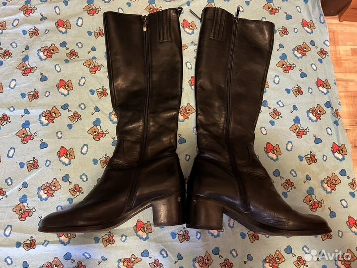 Сапоги осенние женские натуральная кожа 39