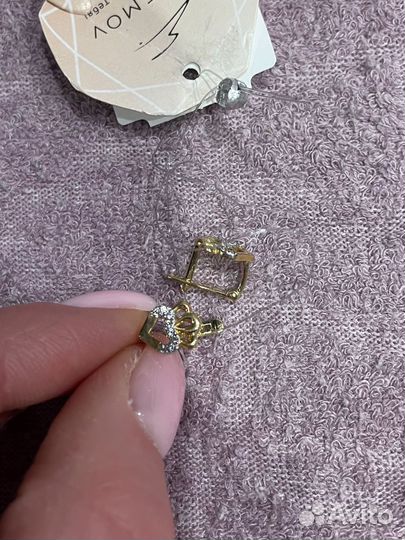 Золотые серьги детские