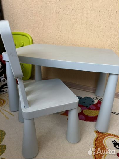 Детский стол и стул IKEA
