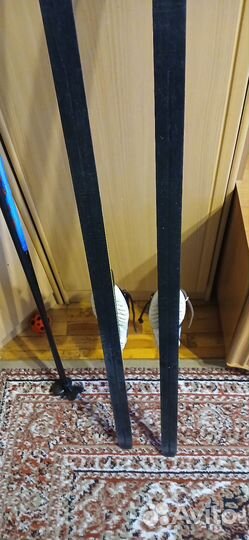 Лыжи беговые детские 130 комплект