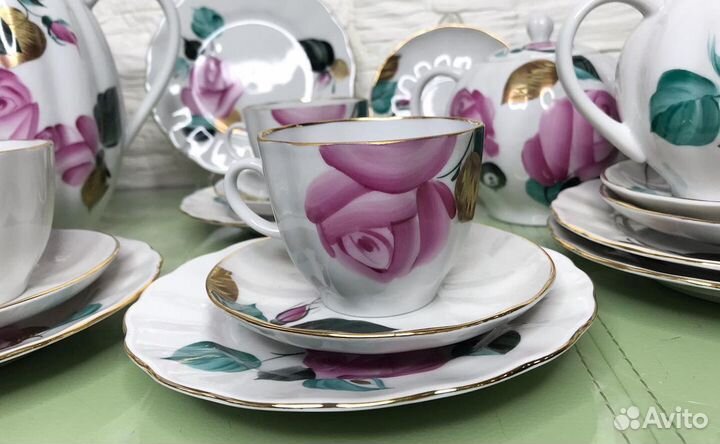 Кофейный сервиз лфз «Роза»