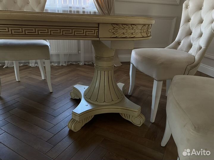 Стол обеденный овальный раздвижной бу 350/110