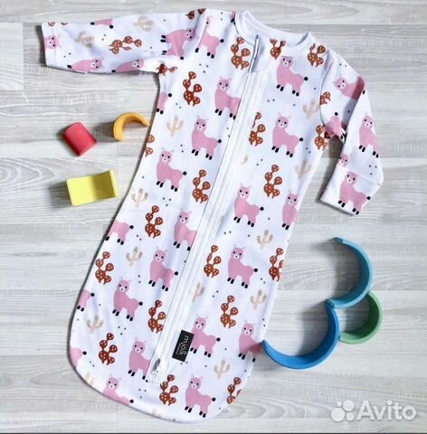 Новый комплект пеленальный кокон+шапочка