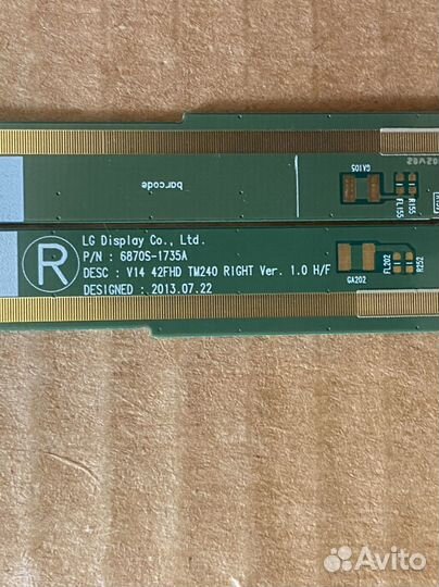 Lg 42lb673v планки матрицы